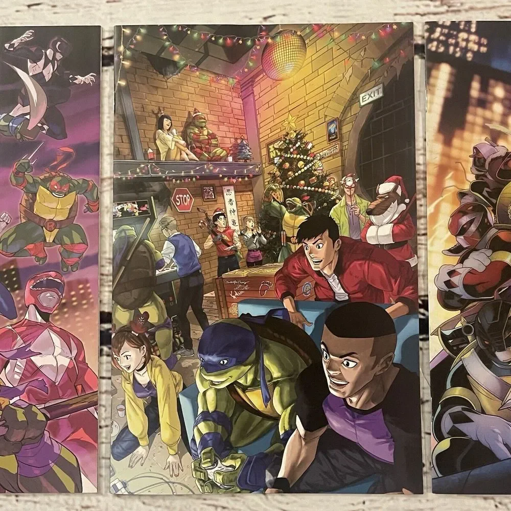 Mighty Morphin Power Rangers Teenage Mutant Ninja Turtles Variants Lot of‎ 3